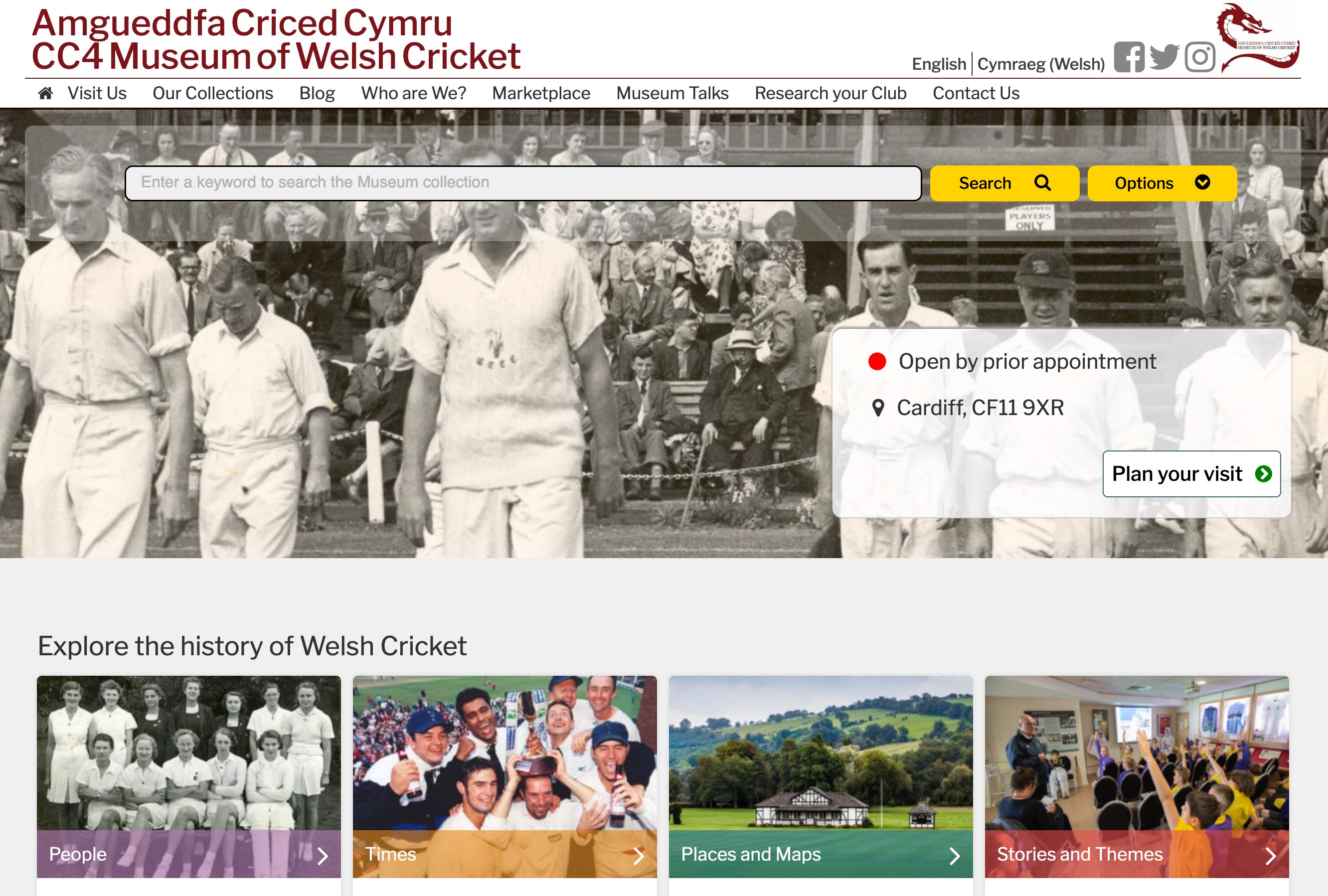 Museum of Welsh Cricket launches new website