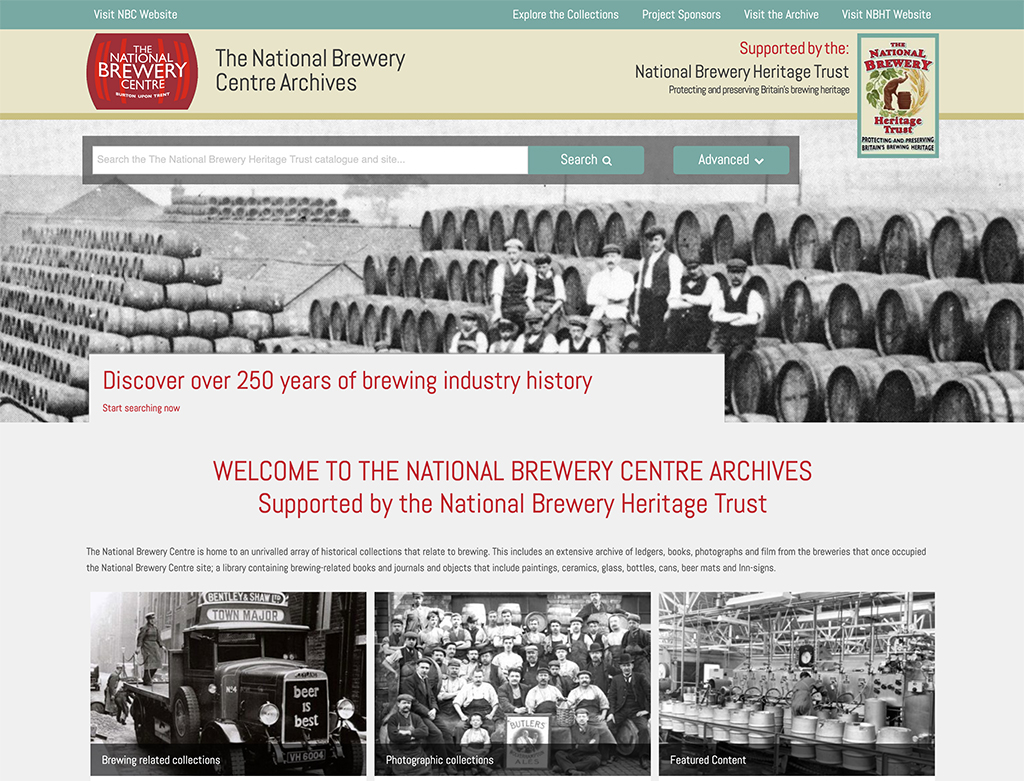 ICA AtoM and CollectionsBase for National Brewery Centre Archive and Museum