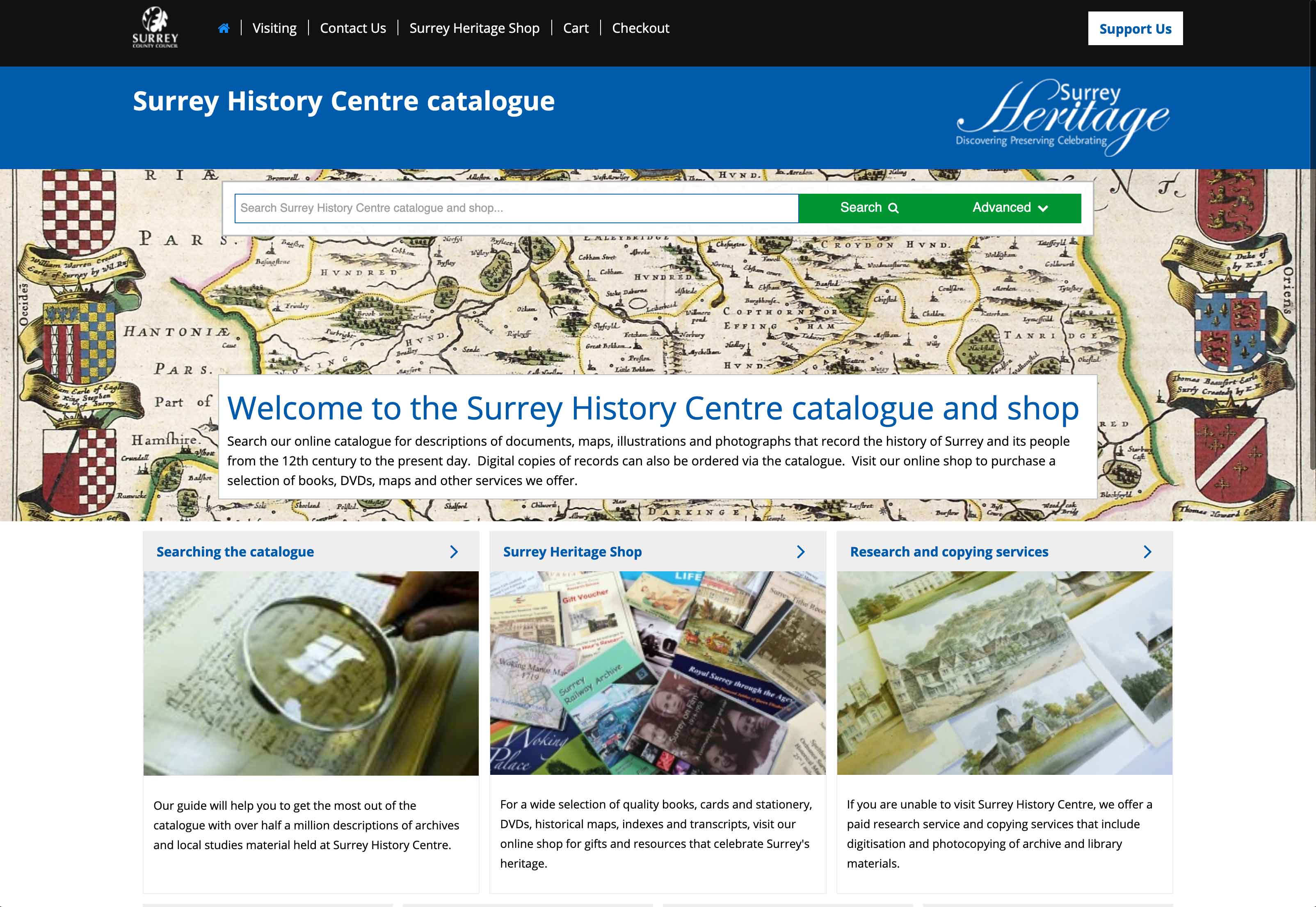 Surrey Archives : CALM and E-Commerce